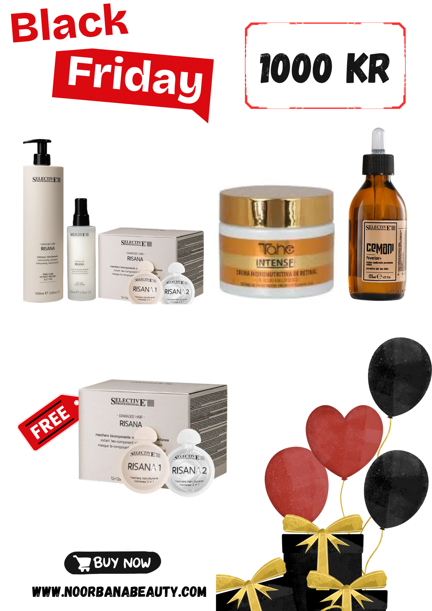 Black Friday Hårvårdspaket – Reparation & Hårväxt