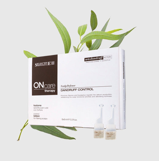 Mjällbehandlande ampuller för känslig och kliande hårbotten